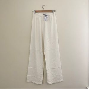 Brandy Melville white linen pants